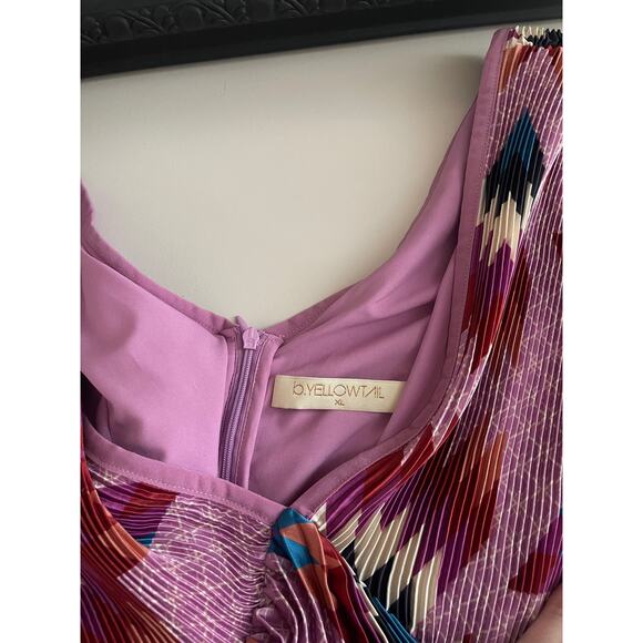 Vibrant Pink Patterned Mini Dress - Picture 11 of 11